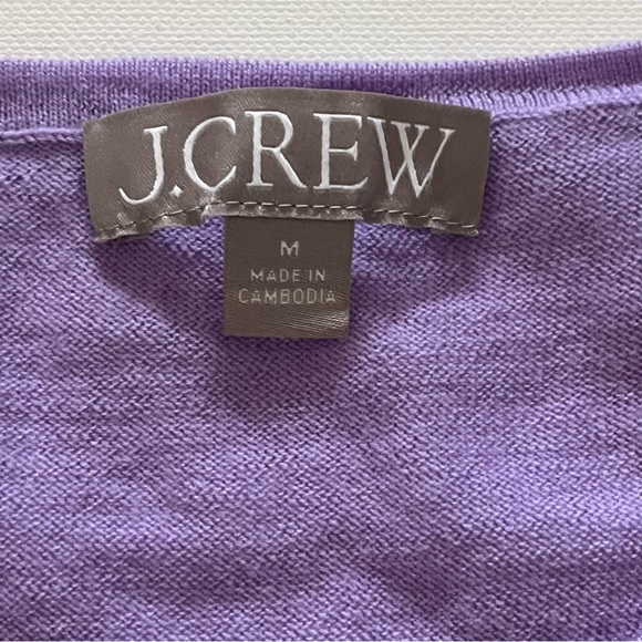 J.Crew Lavender merino wool blend crewneck sweater size Medium - Picture 2 of 4